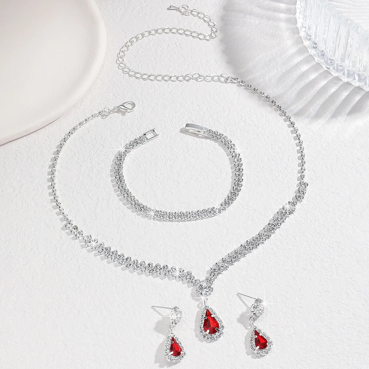 4 Pieces Of Accessories, Earrings, Necklaces, Bracelets