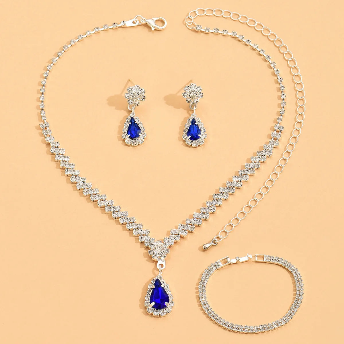 4 Pieces Of Accessories, Earrings, Necklaces, Bracelets